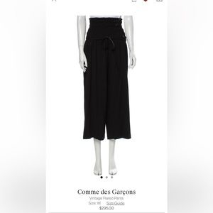 Comme des garçons wool flared pants